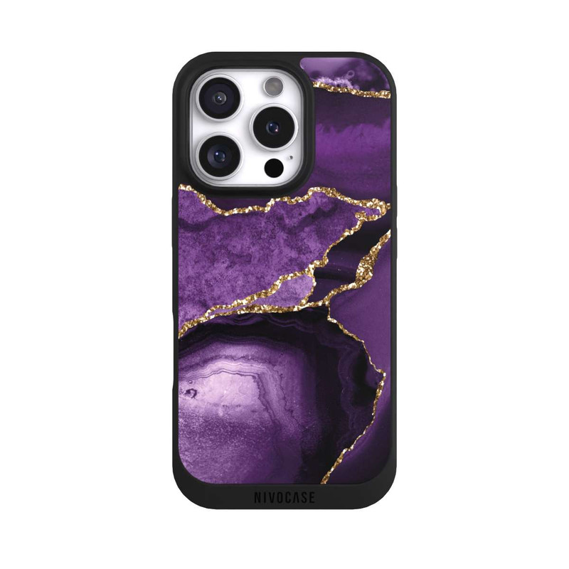 iPhone 16 Pro NIVOpure Marbre Violet Paysage