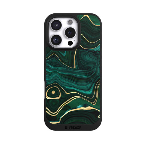 Apple iPhone 16 Pro NIVOpure Malachite gold print