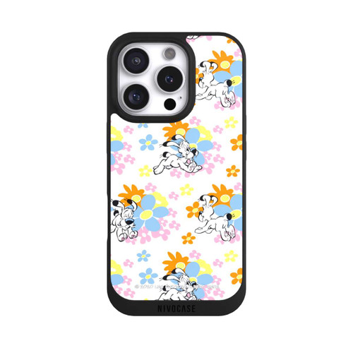 Apple iPhone 16 Pro NIVOpure Idéfix sur fleurs colorées