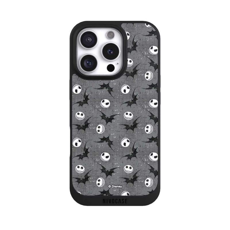 iPhone 16 Pro NIVOpure Jack Grey Pattern Tim Burtons Nightmare before Christmas