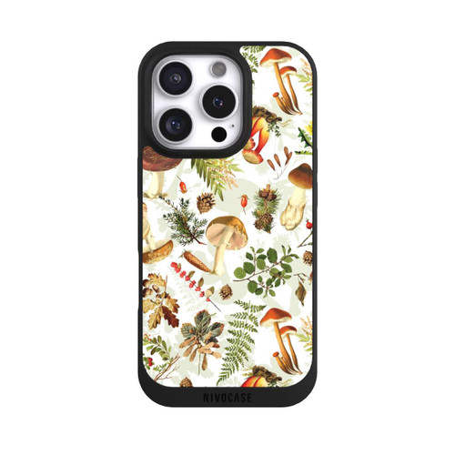 Apple iPhone 16 Pro NIVOpure Pilzmuster Weiß