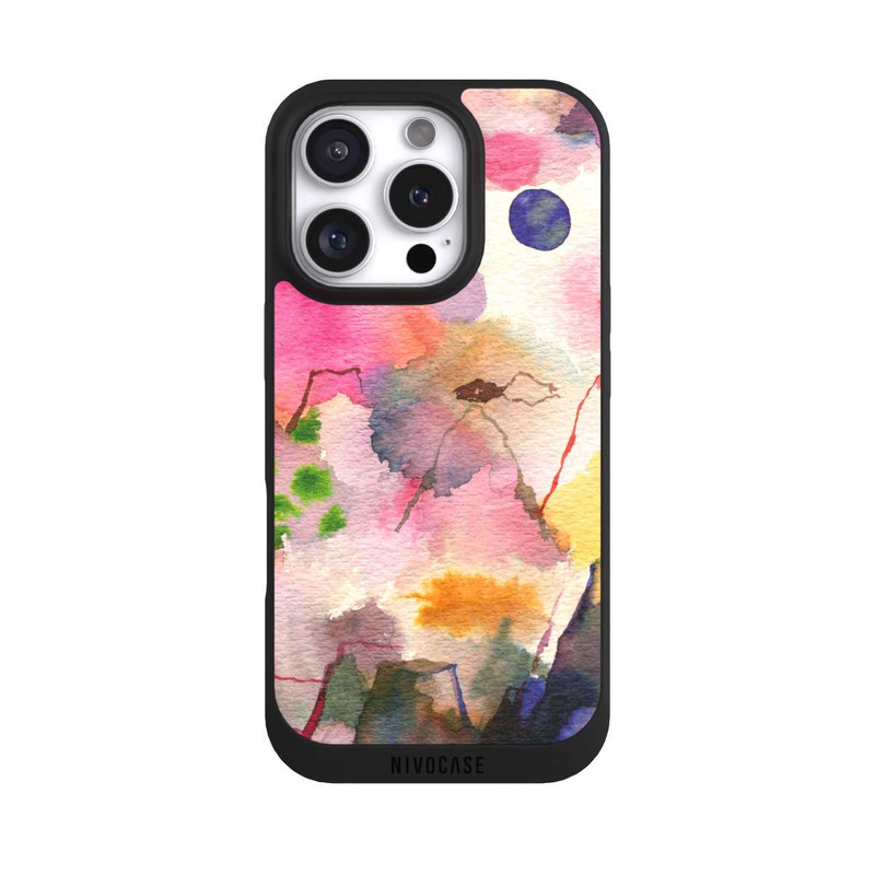iPhone 16 Pro NIVOpure Aquarell bunte Berge