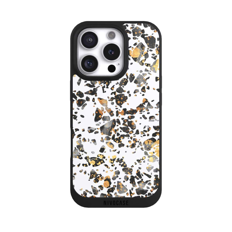 iPhone 16 Pro NIVOpure Gold Speckled Terrazzo