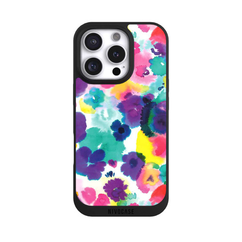Apple iPhone 16 Pro NIVOpure Fleurs aquarelles abstraites