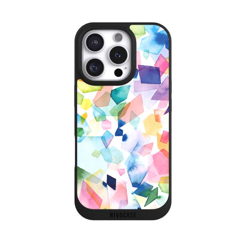 Apple iPhone 16 Pro NIVOpure Diamants de pierres précieuses aquarelle colorées