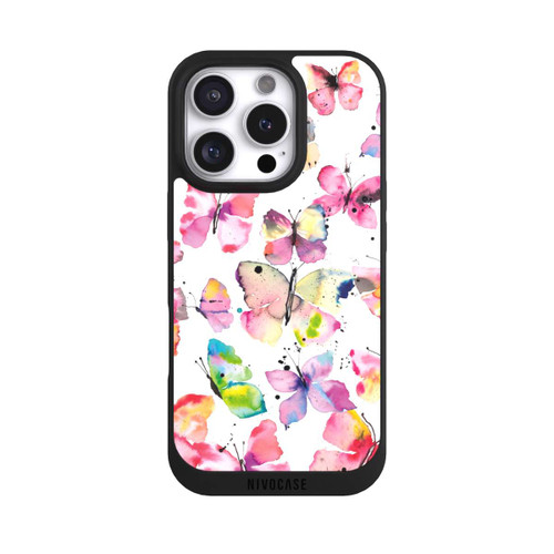 Apple iPhone 16 Pro NIVOpure Papillons de printemps aquarelle
