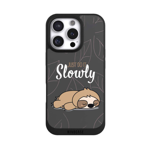 Apple iPhone 16 Pro NIVOpure Just Do It Slowly Sloth Grey