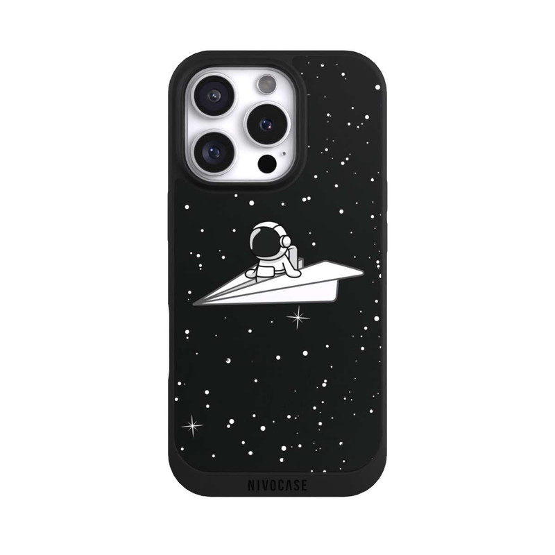 iPhone 16 Pro NIVOpure Astronaut Paper Plane Comic