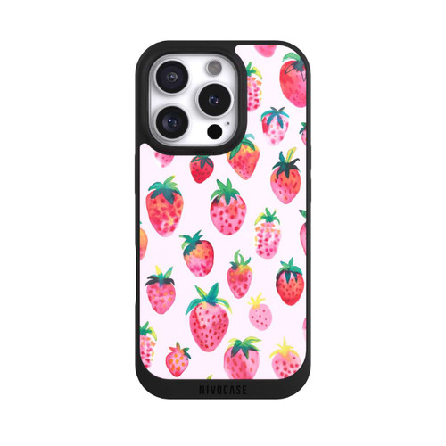 Apple iPhone 16 Pro NIVOpure Fraises aquarelles