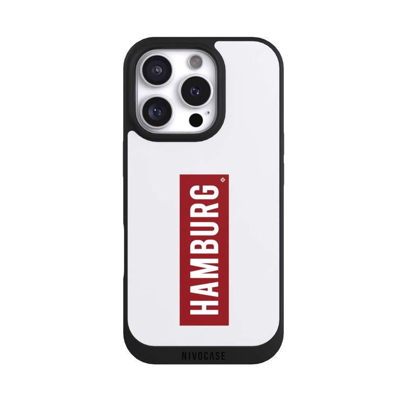 iPhone 16 Pro NIVOpure HSV Hambourg rouge et blanc