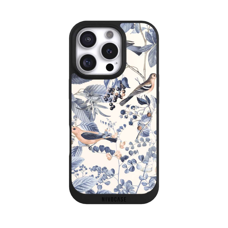 iPhone 16 Pro NIVOpure Oiseaux Et Baies en Beige