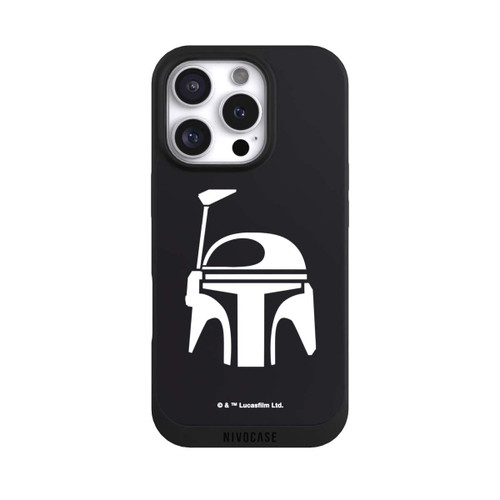 Apple iPhone 16 Pro NIVOpure Casque Boba Fett Noir
