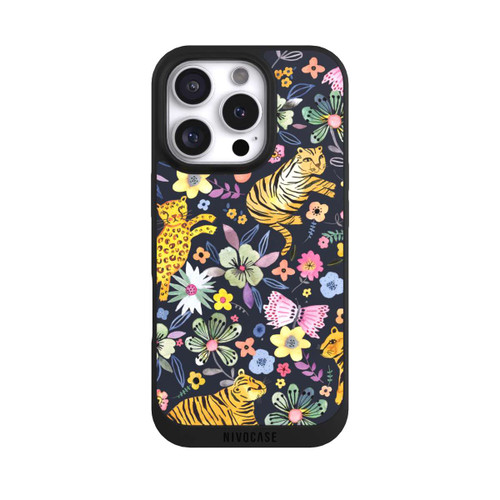 Apple iPhone 16 Pro NIVOpure Tigres &amp; Fleurs du Printemps