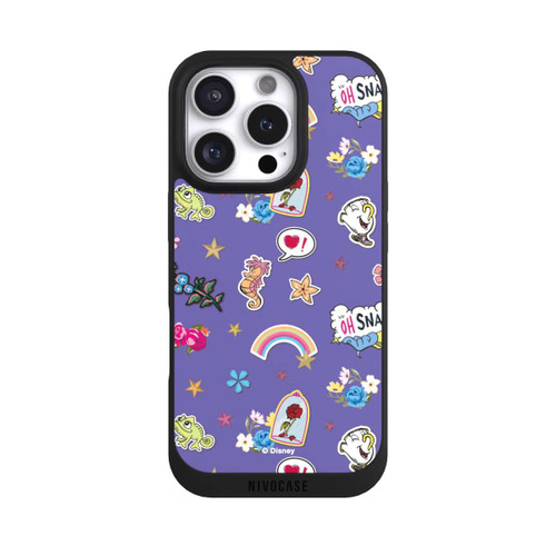 Apple iPhone 16 Pro NIVOpure Princess Pattern Purple Disney Princess
