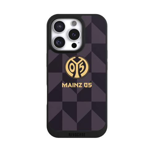 Apple iPhone 16 Pro NIVOpure Mainz 05-Dunkles Muster