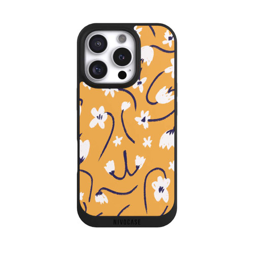 Apple iPhone 16 Pro NIVOpure Pattern Petites Fleurs Jaunes