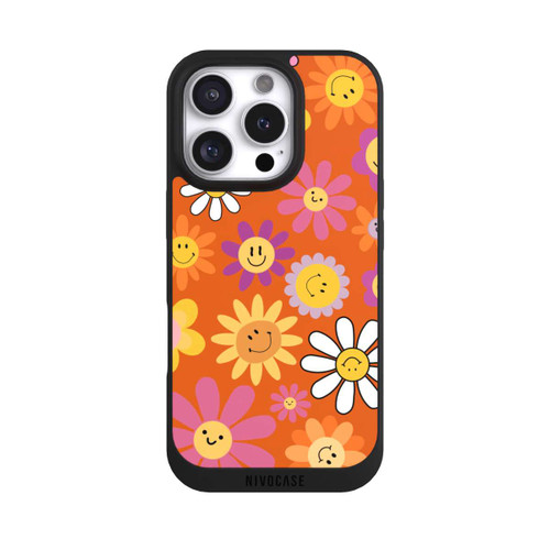 Apple iPhone 16 Pro NIVOpure Smiles Orange Flowers
