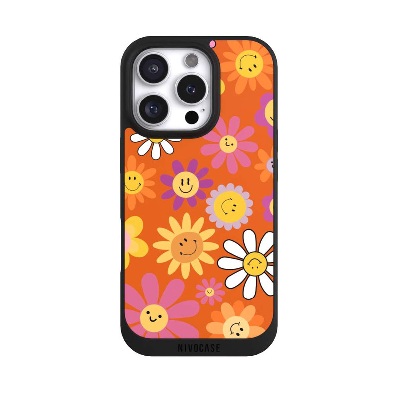iPhone 16 Pro NIVOpure Smiles Orange Flowers