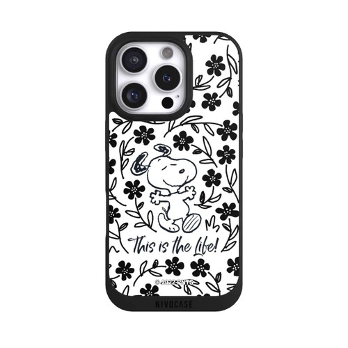 Apple iPhone 16 Pro NIVOpure Snoopy This Is The Life Noir &amp; Blanc