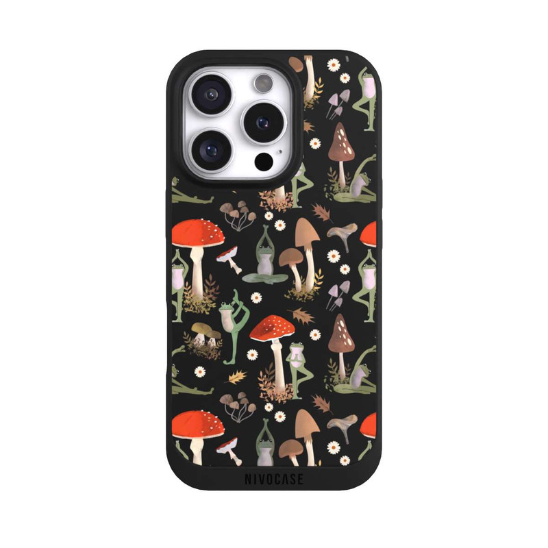 iPhone 16 Pro NIVOpure Grenouilles Yoga & Champignons