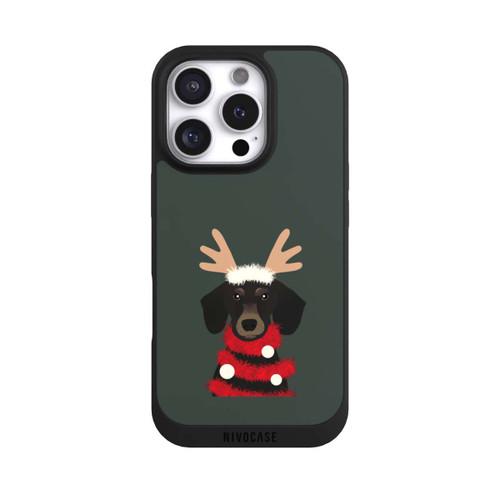 Apple iPhone 16 Pro NIVOpure weihnachtlicher Dackel