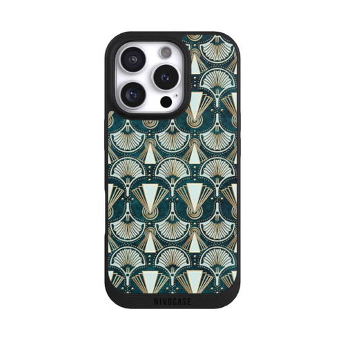 Apple iPhone 16 Pro NIVOpure Art Deco Green Pattern