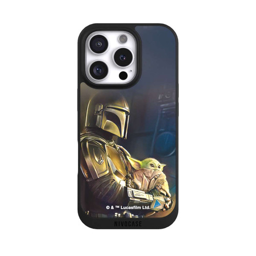 Apple iPhone 16 Pro NIVOpure Mandaloriens et Grogu à l'intérieur du vaisseau