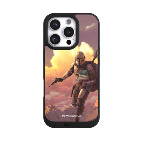 Apple iPhone 16 Pro NIVOpure Der Mandalorianer und Grogu Sonnenguntergang Wolken