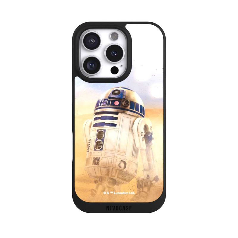 iPhone 16 Pro NIVOpure R2D2 dans le désert
