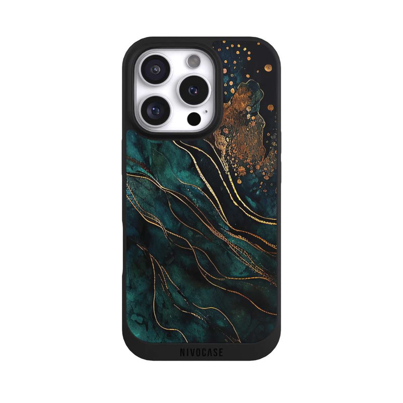 iPhone 16 Pro NIVOpure Gold und Grün