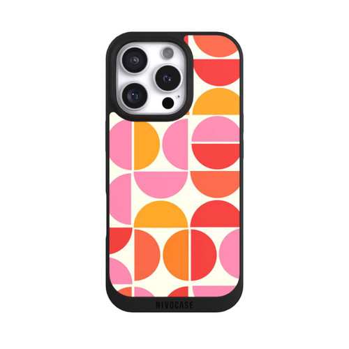 Apple iPhone 16 Pro NIVOpure Motif Tendance Rétro Orange
