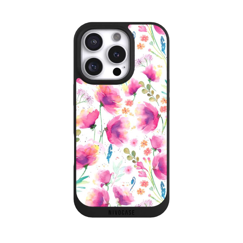 iPhone 16 Pro NIVOpure Coquelicots abstraits aquarelle
