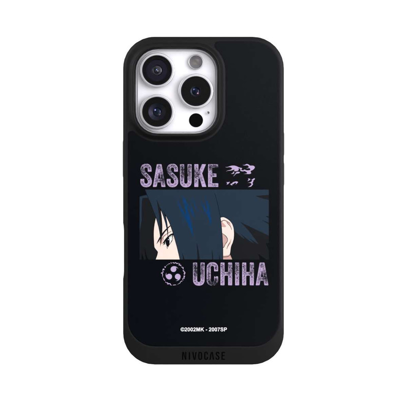 iPhone 16 Pro NIVOpure Sasuke Uchiha Gros plan