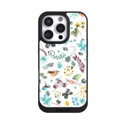 Apple iPhone 16 Pro NIVOpure Botanischer Schmetterling Natur Blau