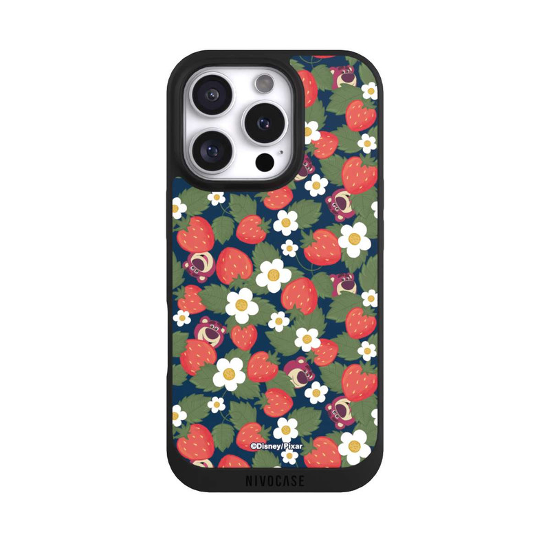 iPhone 16 Pro NIVOpure Lotso Toy Story Strawberry Flower Pattern