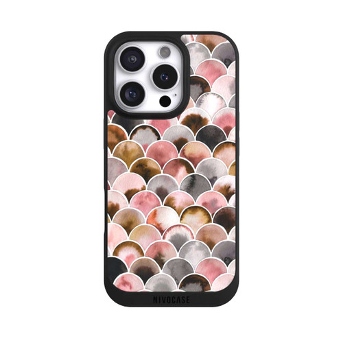 Apple iPhone 16 Pro NIVOpure Japandi Scales Pink Brown