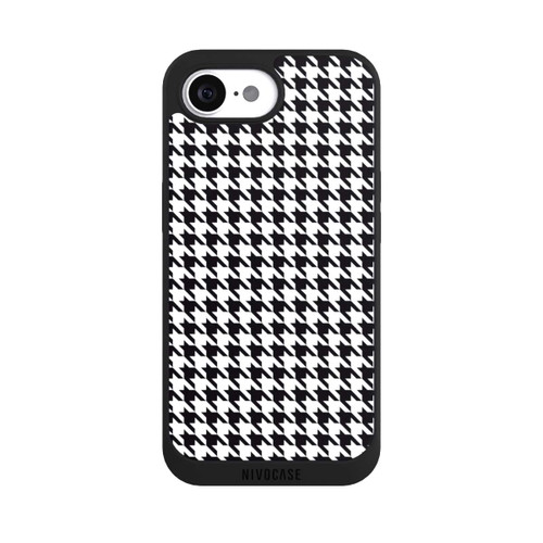 Apple iPhone 16e NIVOpure Houndstooth black-white