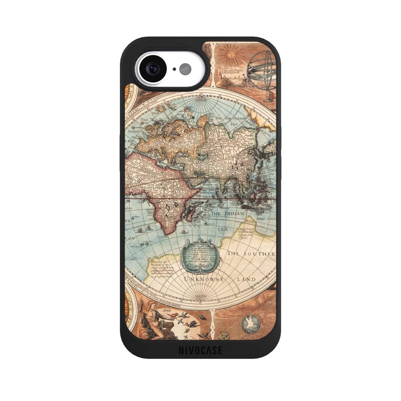 iPhone 16e NIVOpure Vintage Worldmap