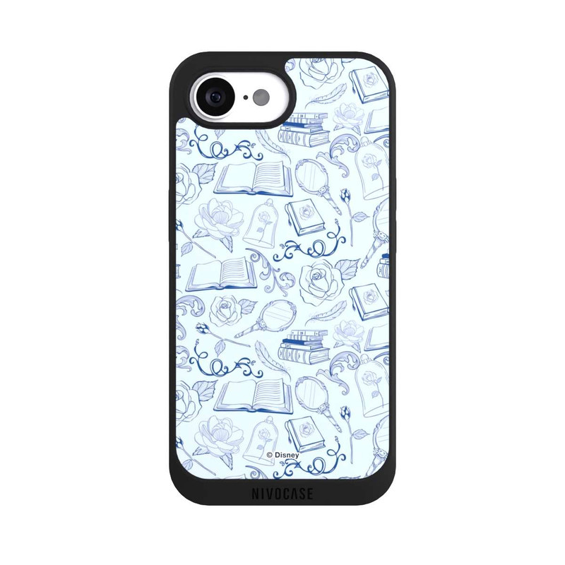 iPhone 16e NIVOpure Beauty and Beast Pattern Blue