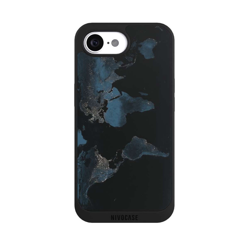 iPhone 16e NIVOpure Nightlight Worldmap