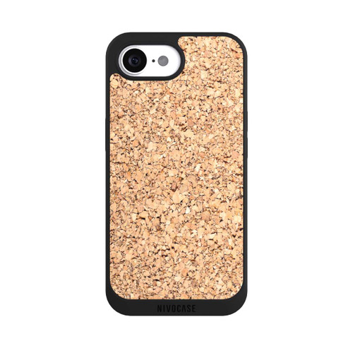 Apple iPhone 16e NIVOpure Kork Holzlook