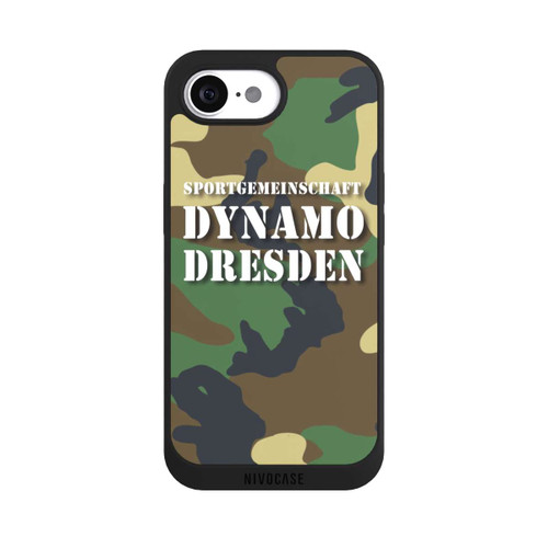 Apple iPhone 16e NIVOpure SGDD Camouflage Grün - Dynamo Dresden