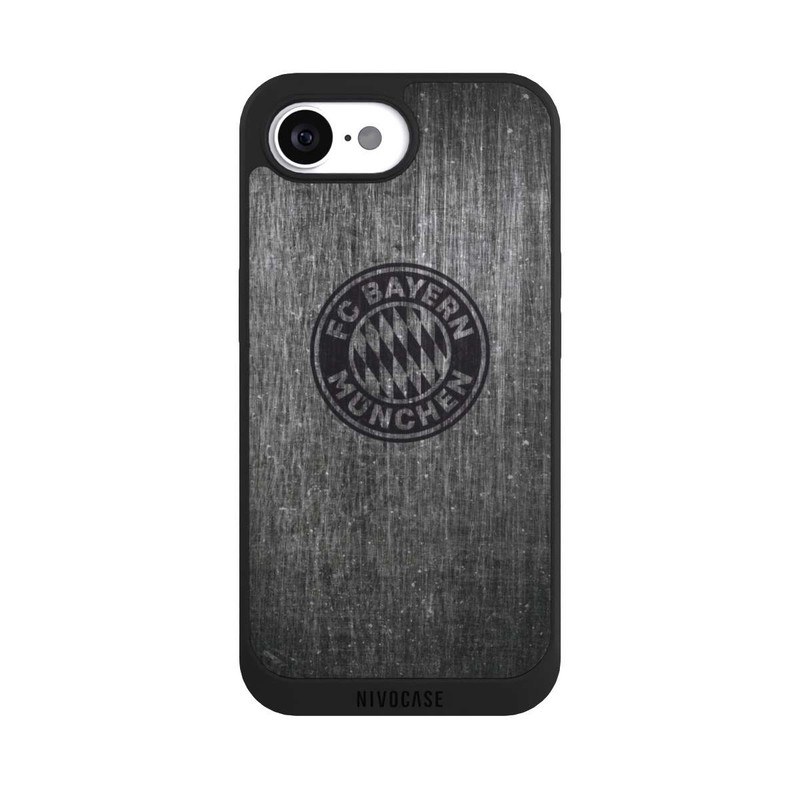 iPhone 16e NIVOpure Metal look FCB Logo plain