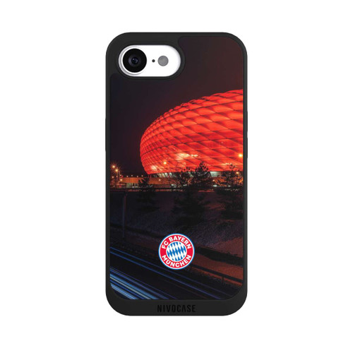 Apple iPhone 16e NIVOpure Allianz Arena bei Nacht FCB