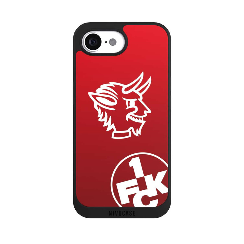 iPhone 16e NIVOpure Teufelskopf FCK auf Rot
