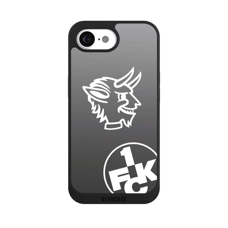 iPhone 16e NIVOpure Teufelskopf FCK auf Schwarz