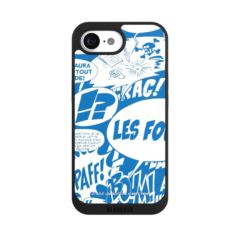 iPhone 16e NIVOpure Speech Bubbles Asterix Blue