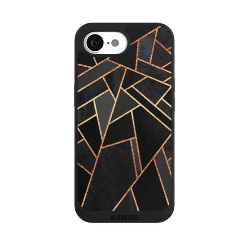 Apple iPhone 16e NIVOpure Schwarze Nacht Gold Druck