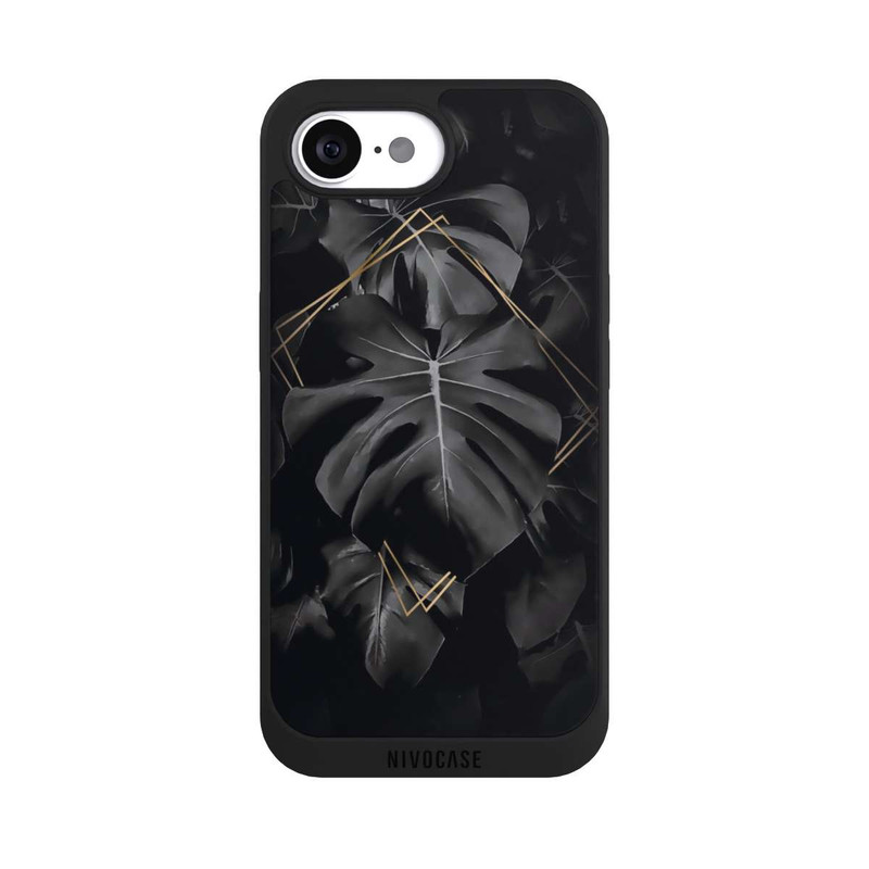 iPhone 16e NIVOpure Schwarze Blätter