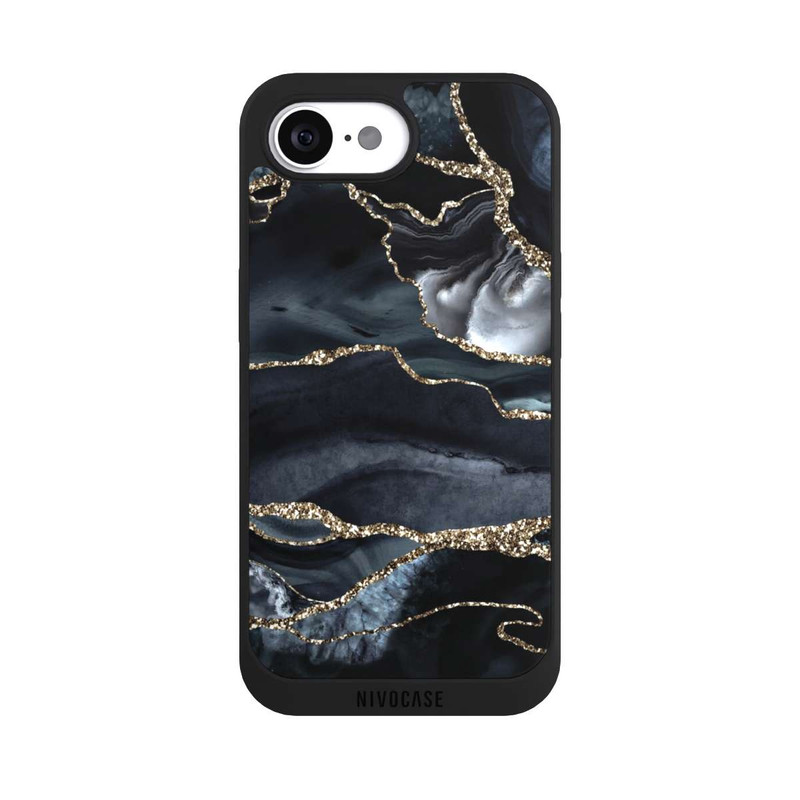 iPhone 16e NIVOpure Or marbré foncé Aspect pailleté